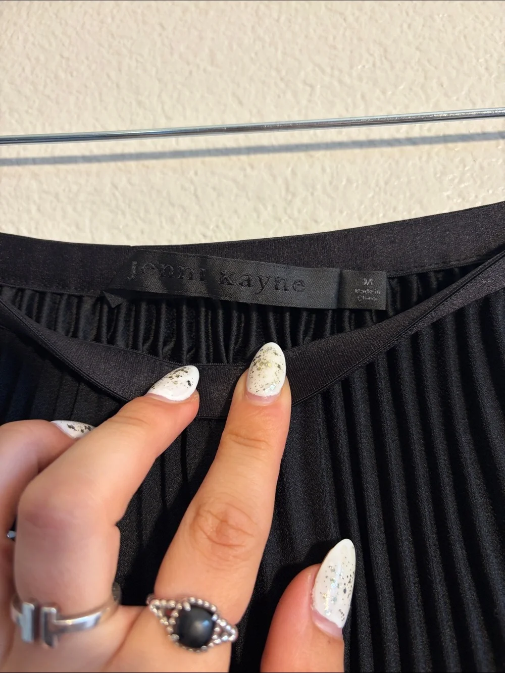 Jenni Kayne Pleated Skirt in Black - M